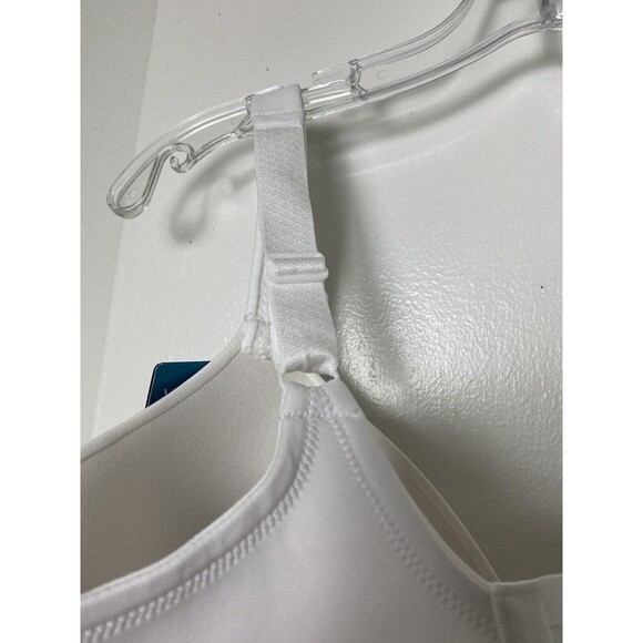 Vanity Fair Back Smoother Bra Size 42G White Underwire Adjustable Lace Floral - Picture 9 of 12